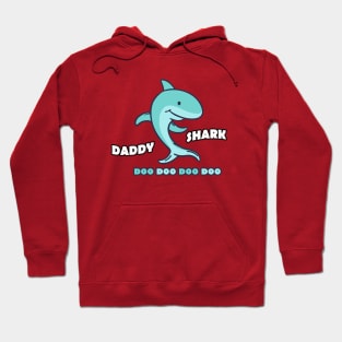 daddy shark doo doo doo doo, father's day, funny Hoodie